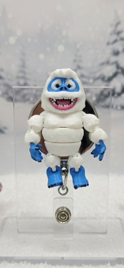 3D Printed Abominable Snowman Badge Reel