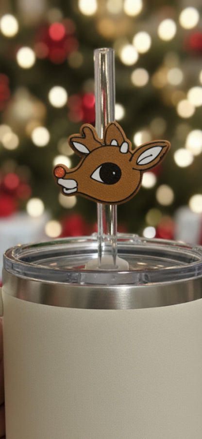 Rudolph Straw Topper