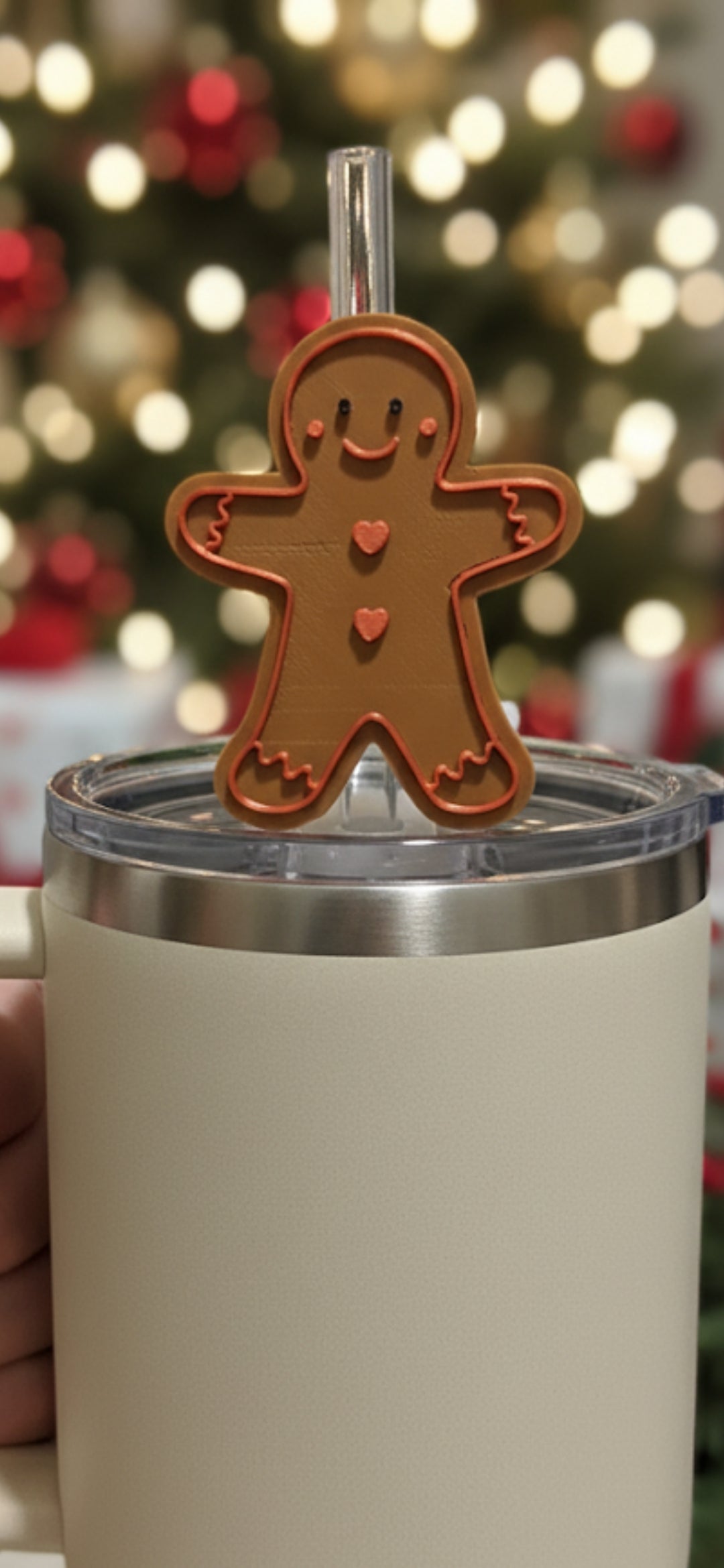 Gingerbread Straw Topper
