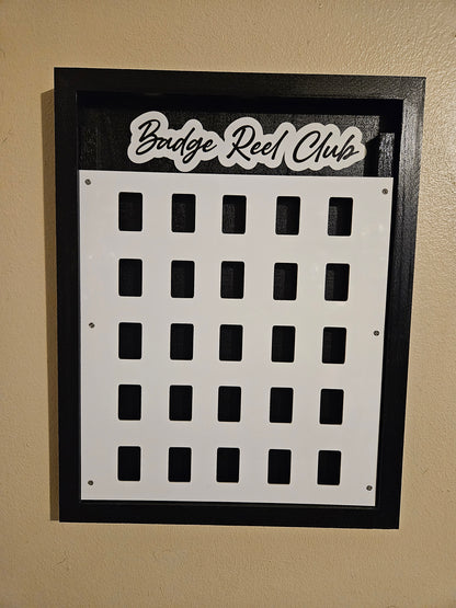 Badge Reel Storage Board Wall Mount