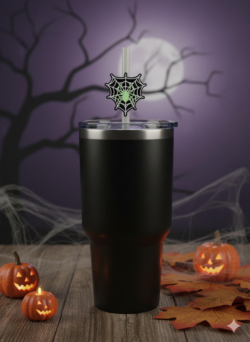 Heart Web Straw Topper