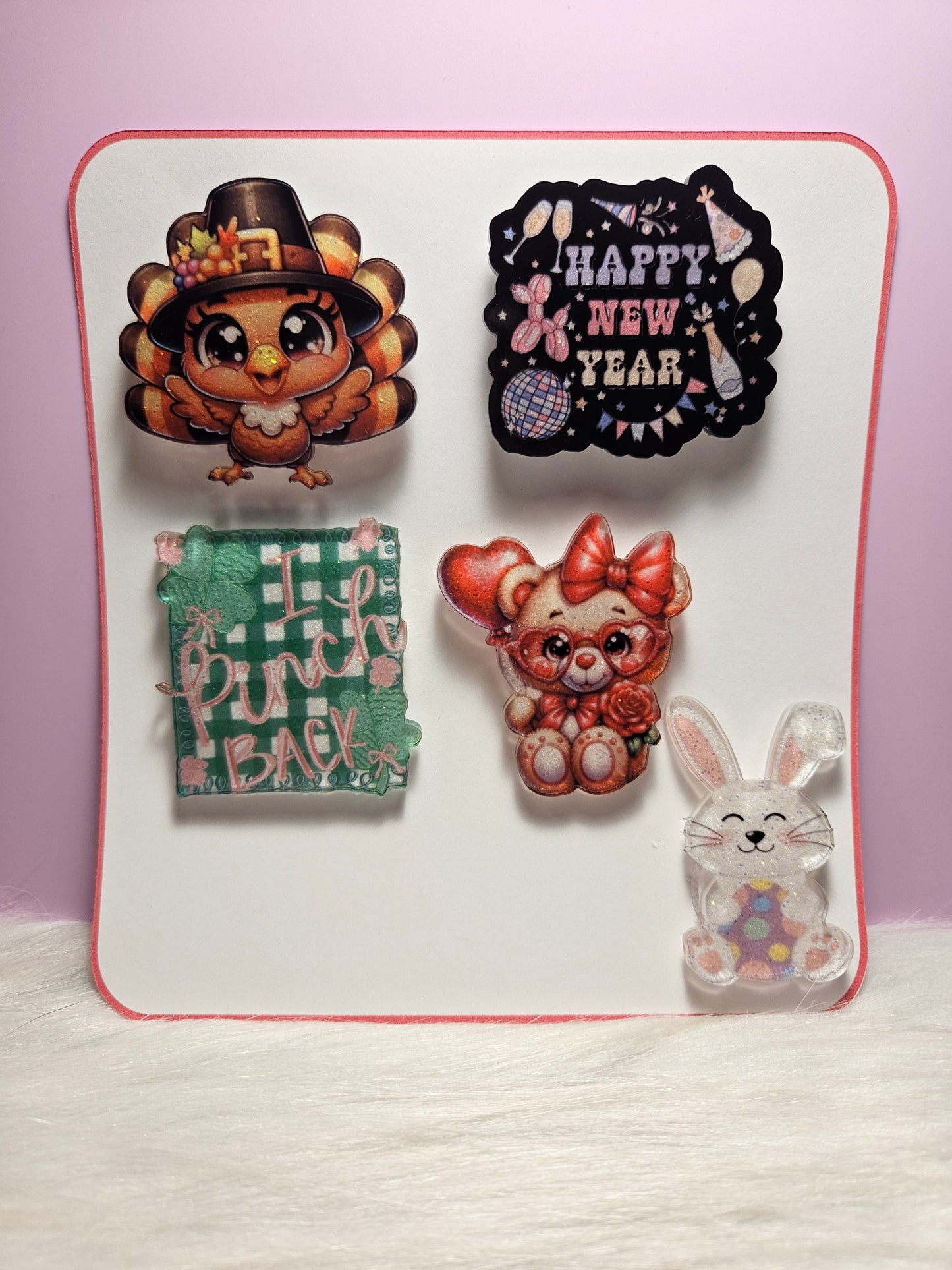 Interchangeable Holiday Badge Reel Set