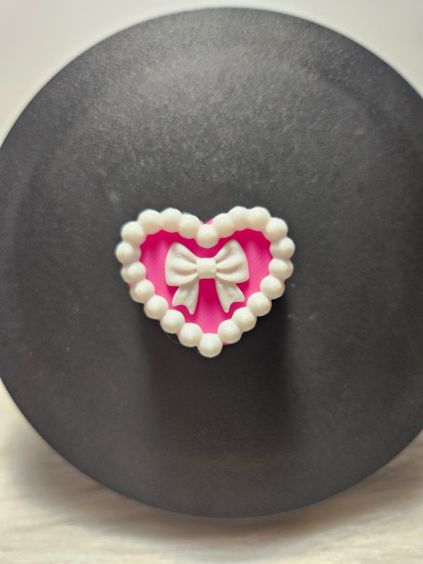 Straw Topper Valentine's Cake