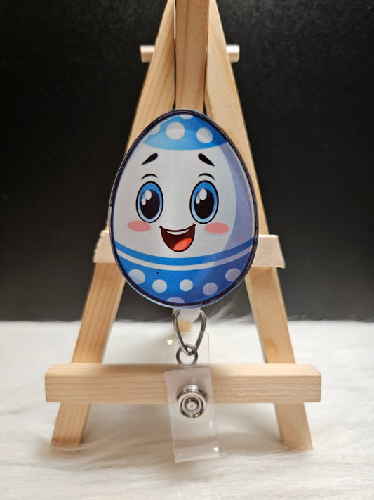 Smiling Easter Egg Badge