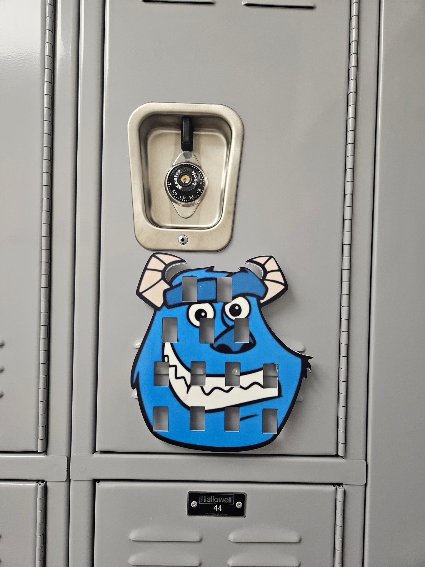 Blue Monster Locker Storage Board